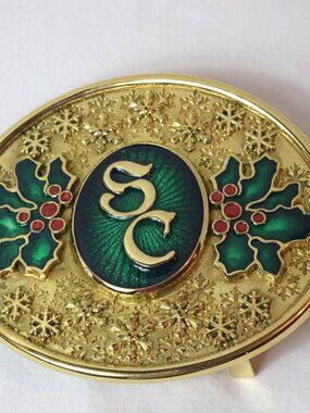 HRSC Exclusive Green Snowflake Santa Claus Buckle